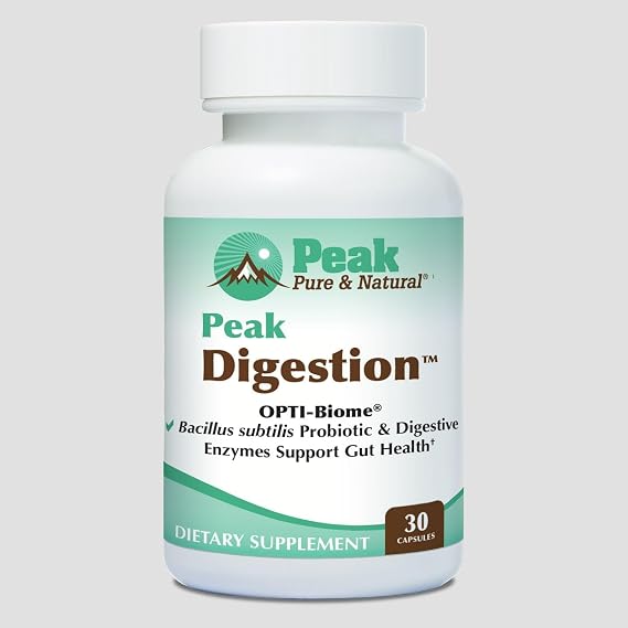 Peak Digestion, Probiotic Supplement with Digestive Enzymes, 30 Servings