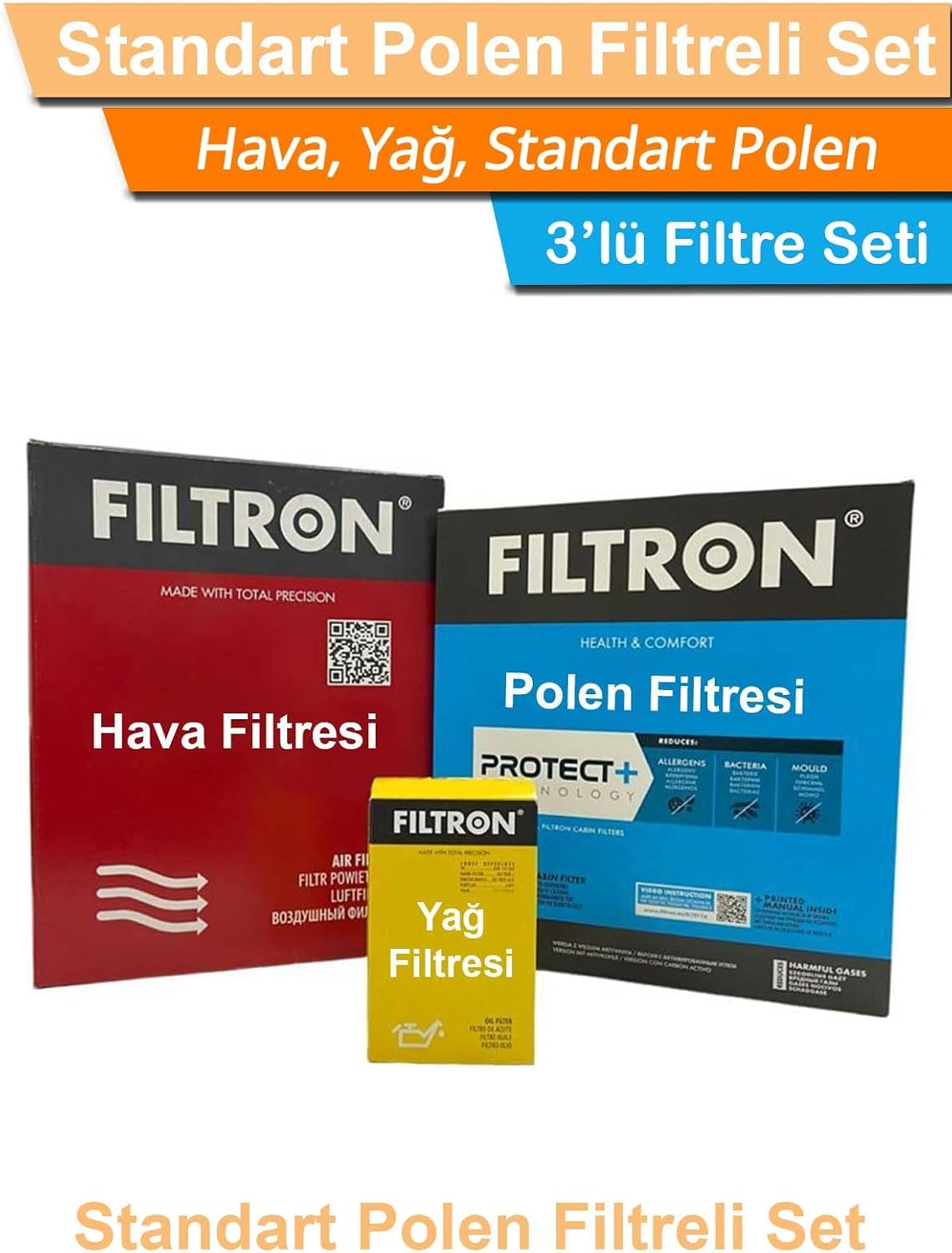 Hyundai Accent ile uyumlu Era 1.4 Mann Filtron Filtre Bakım Seti 2006-2012 Hava+Yağ+Standart Polen