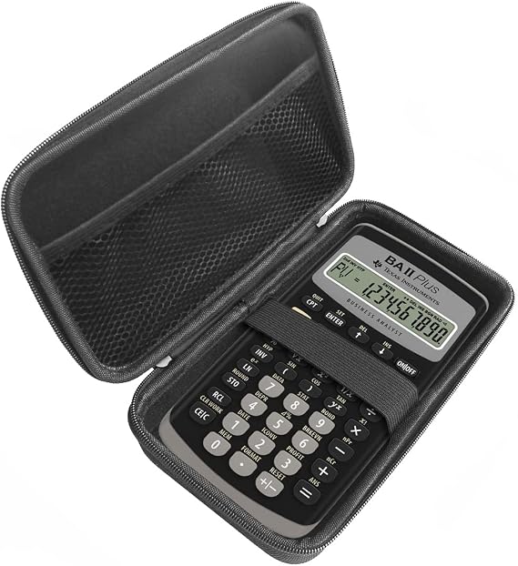 Hard Case Compatible for Texas Instruments BA II Plus Financial Calculator