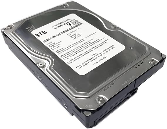 WL 3TB 7200RPM 64MB Cache SATA 6.0Gb/s 3.5" Desktop Hard Drive (For Server, RAID, NAS, DVR, Desktop PC) w/