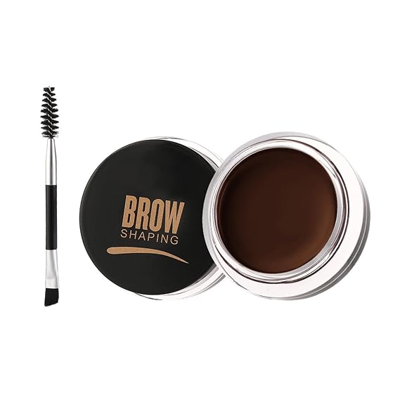 IONSGAKO Eyebrow Pomade Gel with Brush for Women Girls - Dark Brown