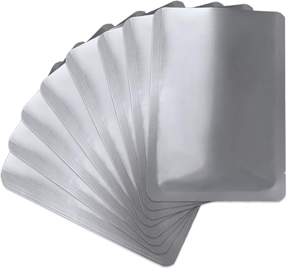 50 PCS 1 Gallon Mylar bags for food storage, Heat Sealable Bags Storage Bags for Food, Coffee Beans, tea, grains, etc.(9.8 x 13.7 Inch)