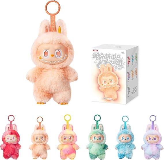Vinyl Plush Monster Pendant, Labubu The Monsters Big into Energy Series, Single Blind Box by Pop Mart