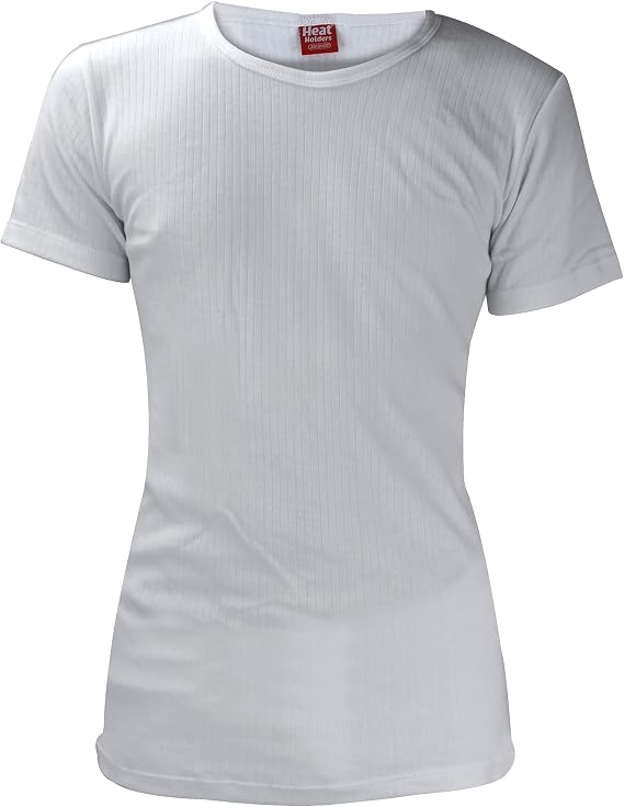 HEAT HOLDERS - Mens Winter Warm Thermal Underwear Short Sleeve Vest Top Shirt