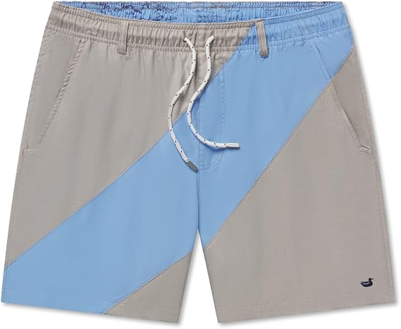 Southern Marsh Mens Dockside - Brigade Stripe Swim Trunks Quick-Dry Lightweight Swimming Shorts