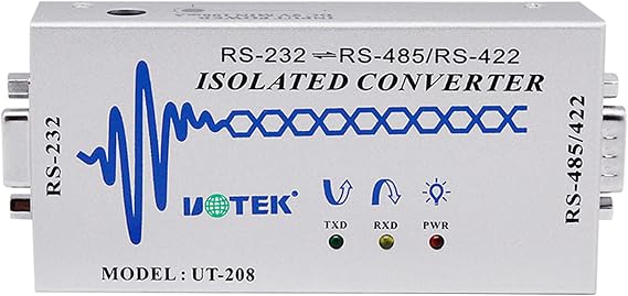 RS232 to RS485 RS422 Isolated Converter RS-232 to RS-485 RS-422 Built-in Optical Isolation Adapter Support All Operating System UT-208