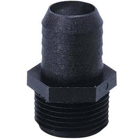 Norwesco 49030668 1" Schedule 80 Hose Barb, Polypropylene