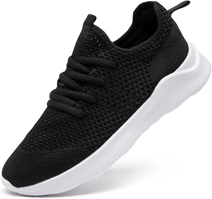Men's Running Walking Shoes Sneakers Tennis Fitness Athletic Shoes Non Slip On Sports Casual Workout Shoe Lightweight Comfortable Gym Fashion Breathable Mesh Trainer