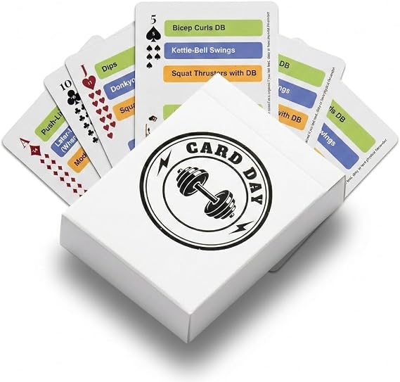 3 Modes in 1 Deck. Full Body Fitness Workout Cards: 54 Cards. Minimal Equipment. No Planning. No Distractions.