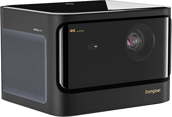 Dangbei DBX3 Pro 4K Projector, 1800 ISO Lumens, DLP Projector with Android 4GB+128G, 2x10W HiFi Speakers, Auto Focus, Keystone HDR10 Home Theater