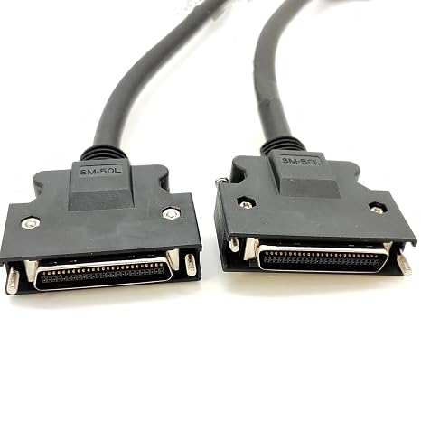 SCSI 50 Pin Cable HPCN Straight Male to Male Screw Lock for Cable 30CM