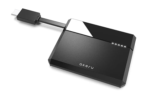 AKERU Portable CAC Card Reader USB C DOD Military Smart Card Reader Type C, Universal Compatibility, for Mac/Windows with LED Indicator, Compact PIV & ID Chip Card Reader, Cable Management