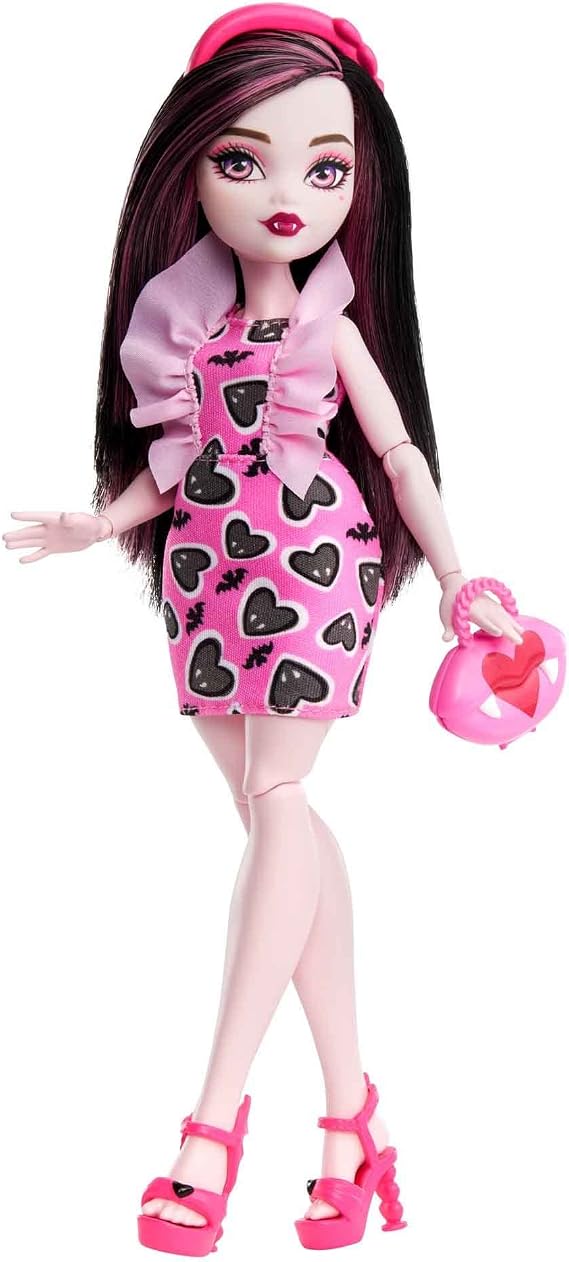 Monster High Draculaura Doll Features 10+ Flexible Joints for Girls Ages 4 and Up