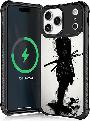 CARLOCA Compatible with iPhone 17 Pro Max Case,for MagSafe Girl Fashion Graphic Design Shockproof Anti-Scratch Drop Protection Case for iPhone 17 Pro Max Japanese Samurai Cases