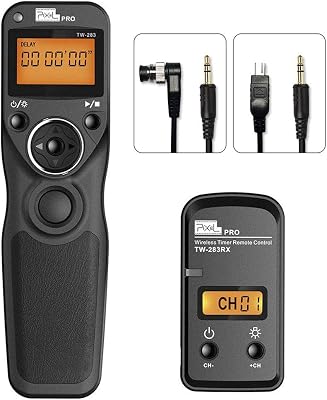 Wireless Shutter Release Compatible for Nikon, PIXEL 2.4G Remote Shutter Release Cable Wireless Timer Remote Control DC0DC2 Compatible for Nikon D850 D750 D610 D5300 D3300 D7500 D1 D2 D3