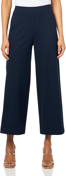 Elastic No Waist Wide Leg Crop Pant