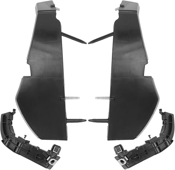 Pair Front Bumper Bracket Cover & Bumper Support Brackets for Dodge Challenger 2015-2021 Left and Right Mount Support 68375013AA 68259546AA 68024342AD 68024343AD