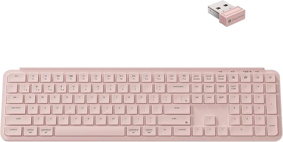 Keychron B6 Pro Ultra-Slim Full-Size Wireless Keyboard - Blossom Pink