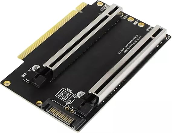 Wide Applicability 1 to 2 Expansion Card Gen3 Split Card Bifurcation x16 to x8x8