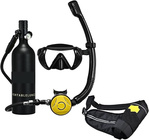 Snorkel Underwater Diving Rebreather Portable Deep Snorkeling Equipment - Dive Portable Lungs