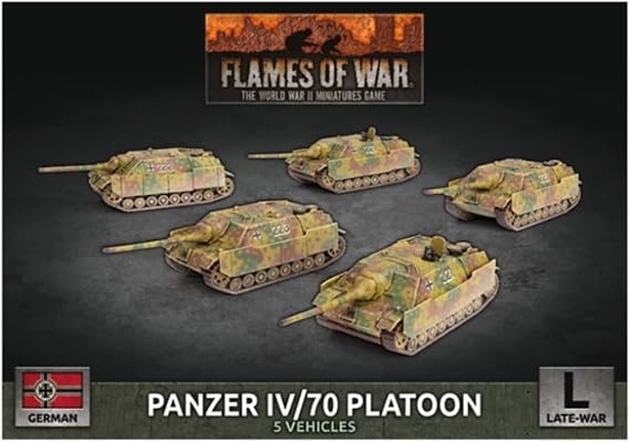 Battlefront GBX160 Panzer IV/70 Platoon (5 Vehicles) Plastic Gaming Miniatures