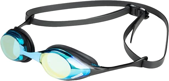 Arena Unisex Adult Cobra Swipe Anti-Fog Racing Swim Goggles Polycarbonate Mirror/Non-Mirror Lens Hydrodynamic Design