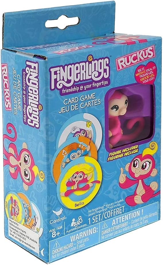 FingerLings Card Game with Collectible Toy
