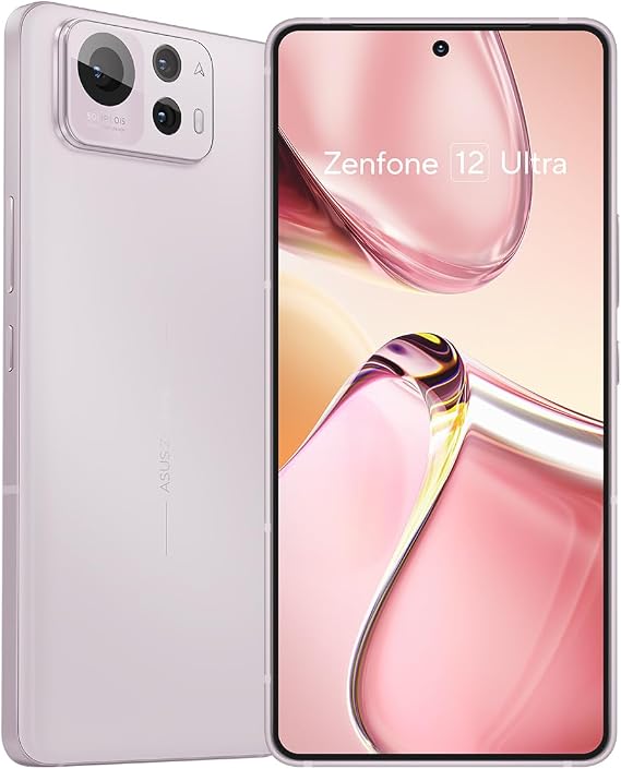 ASUS Smartphone Zenfone 12 UltraJapan Official Agency ProductSakura White ZF12U-WH12S256/A compatible with docomo/au/SoftBank/Y!mobile/ahamo/povo/LINEMO/Rakuten Mobile networks 6.78 inches wide