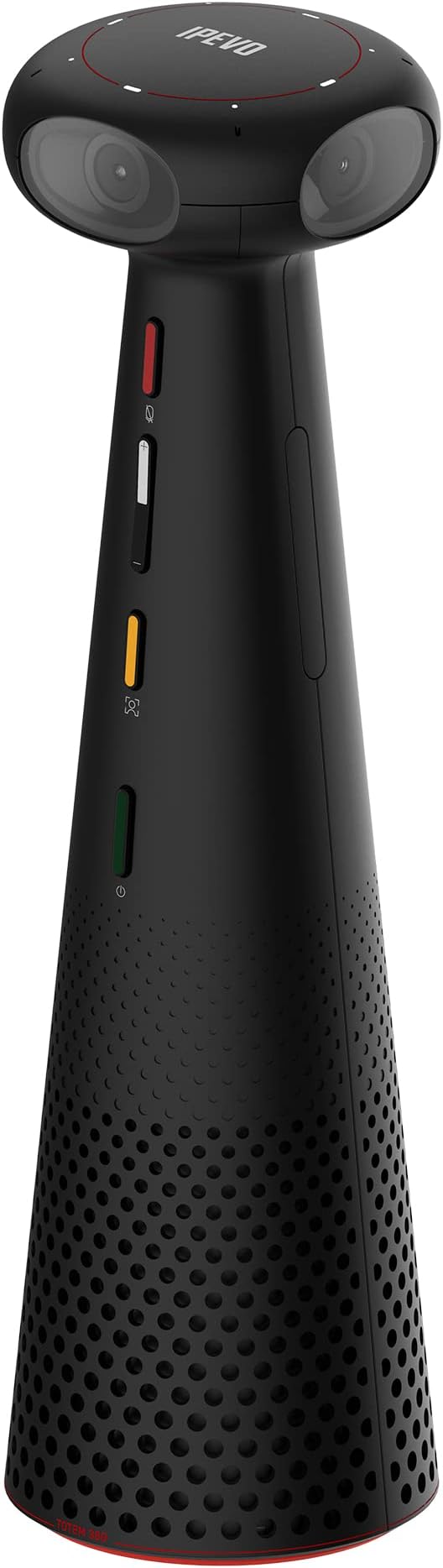 IPEVO Totem 360, Panoramic 360-Degree Conference Camera, USB-C Plug'n'Play, Multiple AI Mode, w/Speaker, Microphone & Noise Reduction, Human-Eye Experience by Four Lens Stitched Display, Zoom & Teams
