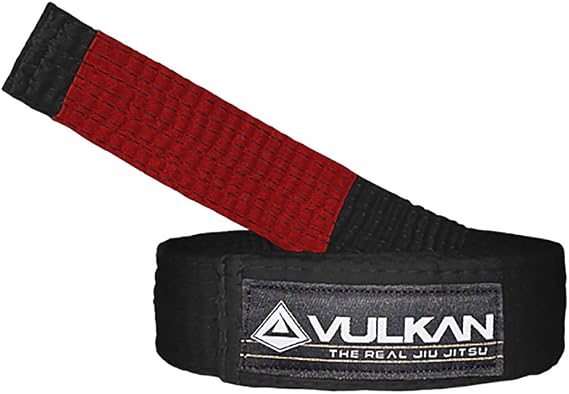 Vulkan BJJ Belt for Men & Women Brazilian Jiu Jitsu Belt for Adults IBJJF Approved Jiu Jitsu Belt with Rank Bar Martial Arts Belt