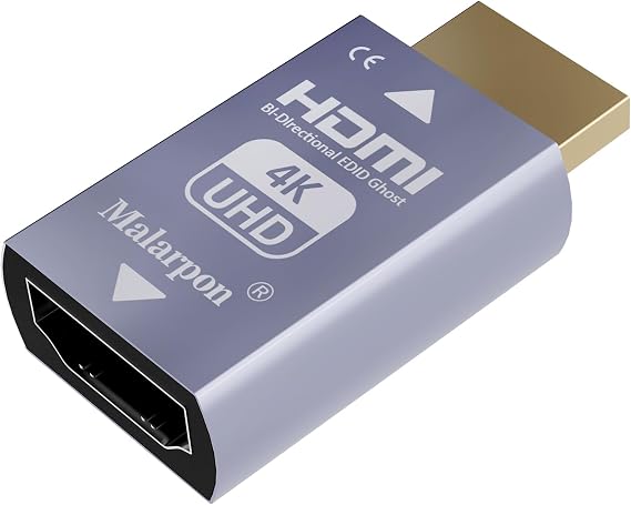 Hdmi Edid Emulator Passthrough 3rd Generrtion Aluminum fit Headlesskeep the EDID of the Monitor Active Switches and Extenders 3840x2160@59Hz 1P