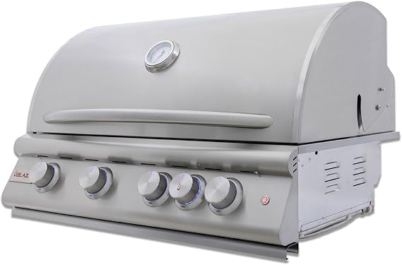 Blaze Gas Grill | 32-inch Built-in Natural Gas Grill | 4 Burner BBQ | Premium Outdoor Kitchen Grilling Experience | Best in Class | LTE+ | BLZ-4LTE3-NG