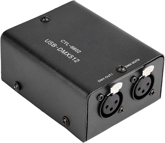 Controller Stage, 512-Channel USB to DMX DMX512 LED Light DMX Stage Lighting Controller Channels Decoder Module