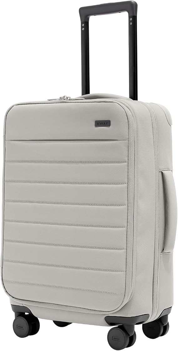 Away Carry-On Luggage, Softside Suitcase with Spinner Wheels