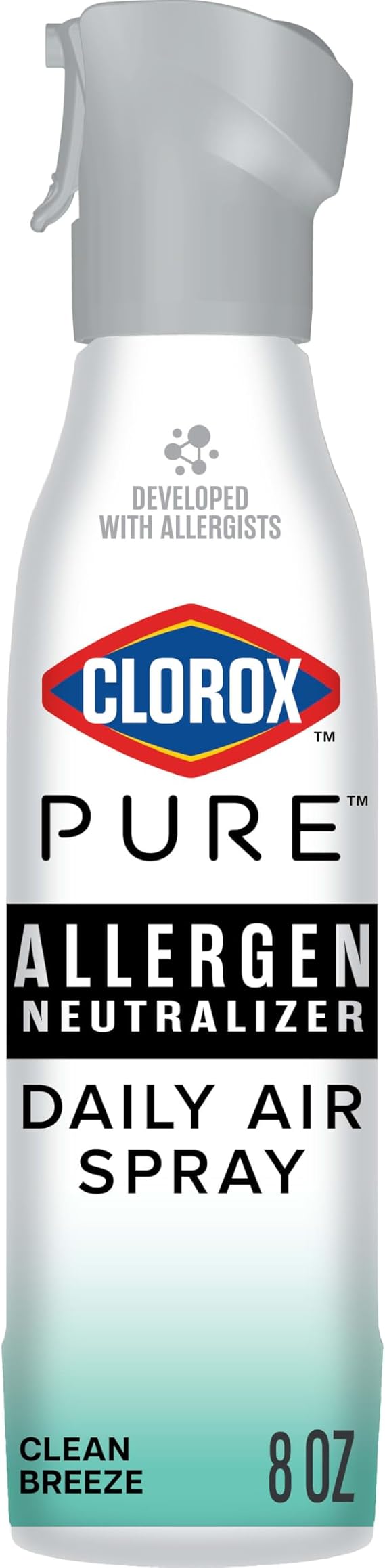Clorox PURE Allergen Neutralizer Daily Air Spray, Clean Breeze, 8 Ounces