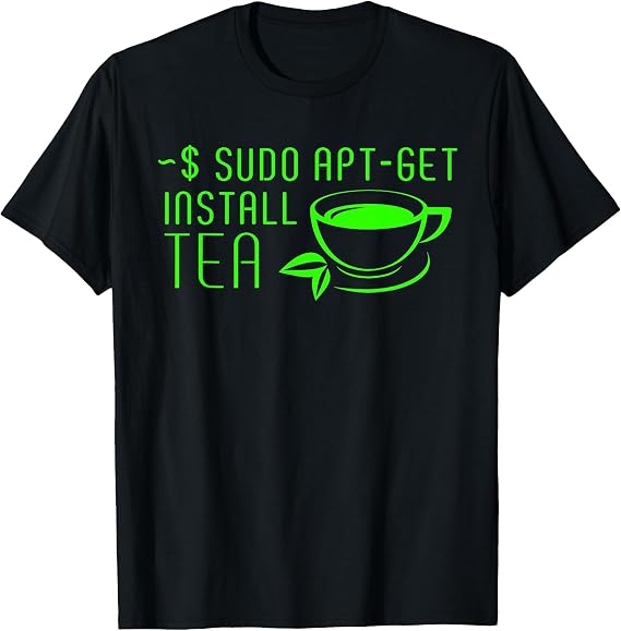 Sudo Apt-Get Install Coffee Linux Programmer T-Shirt