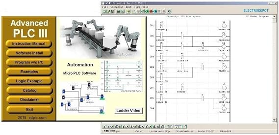 PLC III Programming Software, with Ladder Logic and Function Diagram