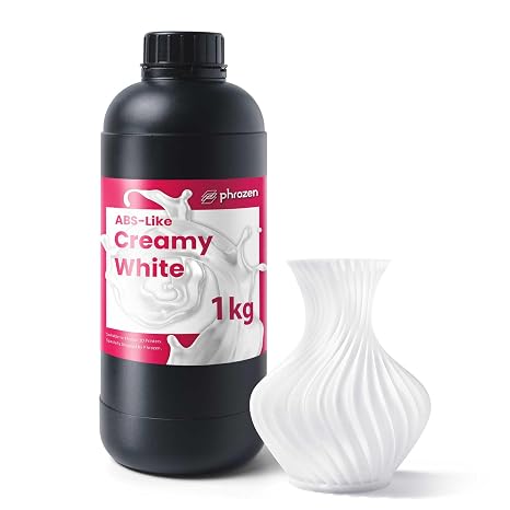 phrozen ABS-Like 3D Printer Resin [Creamy White], 405nm DLP LCD UV-Curing Photopolymer Resin for General Modeling, Prototyping, High Precision Printing, Low Odor, Non-Brittle (1KG)