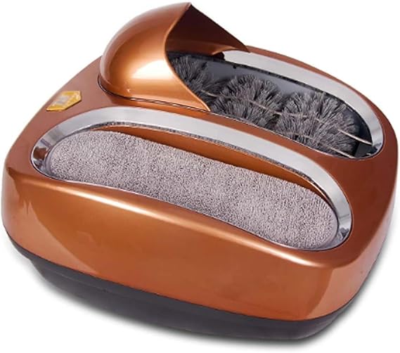 Sole Cleaning Machine,Intelligent Shoes Cleaner Polisher, with Fully Automatic Sensor Switch, No Shoe Covers Required, for Hotels,Commercial Buildings,Banks (D)