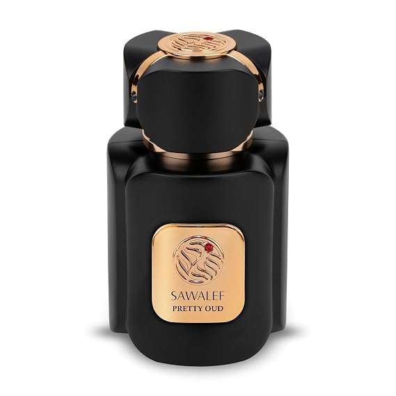 Swiss Arabian Sawalef Pretty Oud - Luxurious and Captivating Body Spray for Women - Floral and Woody Body Mist with Amber, Saffron, and Oud Notes - 2.7 oz EDP Spray