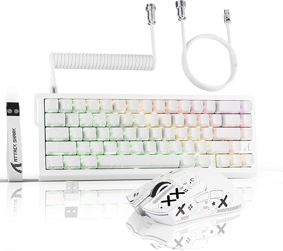 ATTACK SHARK X11 & X68 PRO HE Tri-Mode Wireless Gaming Keyboard Mouse Combo