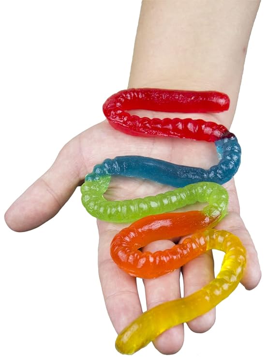 Gummy Super Worm - 2 Feet of Flavor, 3-Pack, Original & Sour Options from GGB Candies (Original & Sour / 2-Pack Bundle)