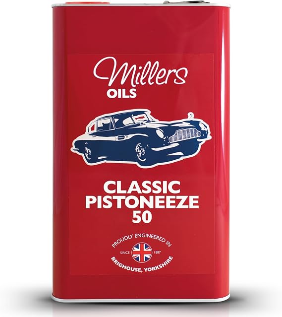 Classic Pistoneeze P50 Low Detergent SAE 50 Motor Oil, 5 liters