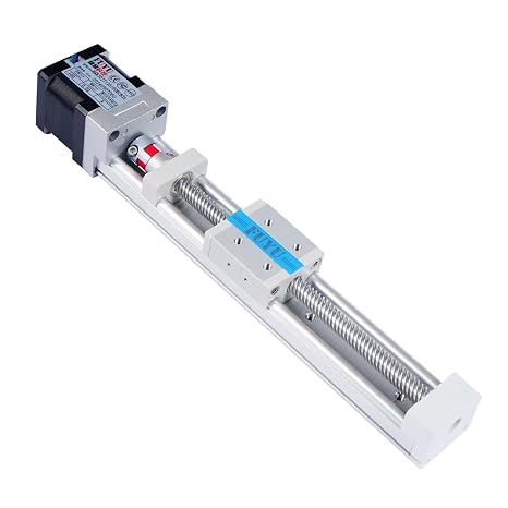 FUYU FSK30J Mini Linear Motion Guide Actuators Linear Rail Ball Screw Small Linear Motorized Nema 14 2-Phase Stepper Motor 50mm Stroke