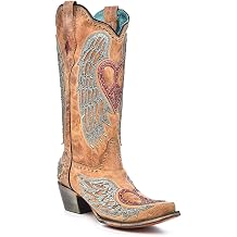 Corral Womens Heart & Wings Overlay & Embroidery & Studs Boot
