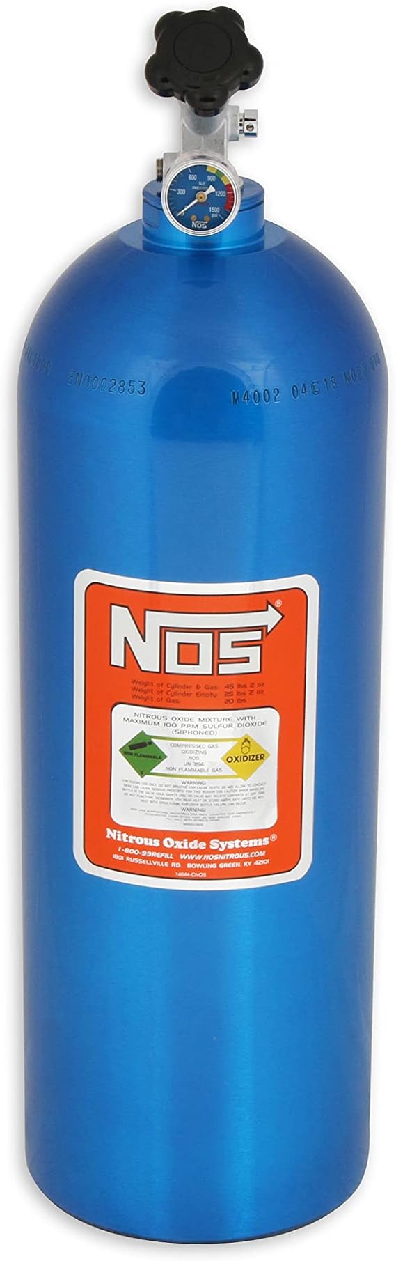 NOS 14760 20 lb. Electric Blue Nitrous Bottle