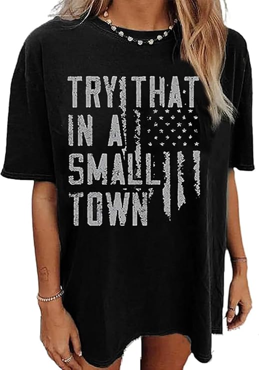 Oversized Country Concert T-Shirt Women Rock Band Shirts Vintage Graphic Country Music Casual Tees Tops