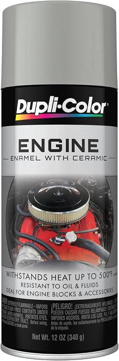 Dupli-Color Engine Paint with CERAMIC, Gloss, Cast Aluminum, 12 oz