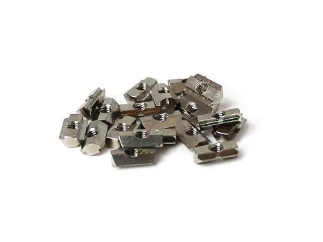 25 Pieces T-Slot Nuts inc Screws (MakerBeam is 10x10mm in Diameter).