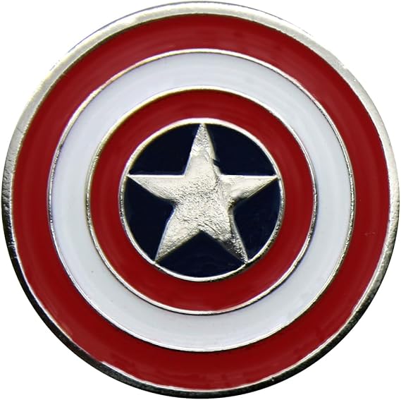 USA Flag Golf Ball Marker with USA Flag Hat Clip